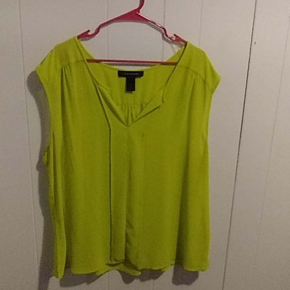 Lime green blouse